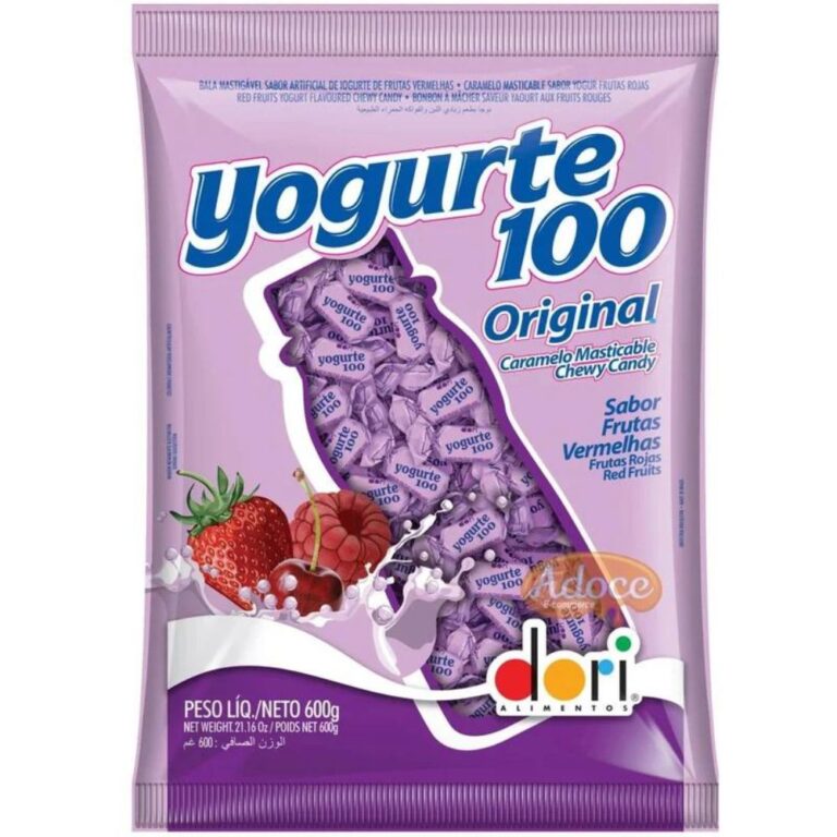 Bala Yorgute 100 Original - Sabor Frutas Vermelhas 600g