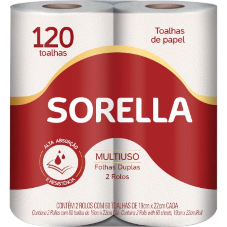 Papel Toalha - Sorella fardo 12 pct