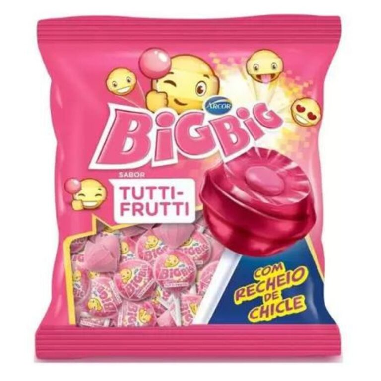 Pirulito Big Big - Sabor Tutti Frutti 500g