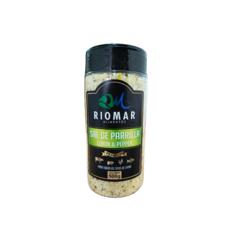 Sal de Parrilla Lemon & Pepper - Riomar 500g